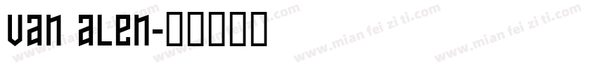 van alen字体转换